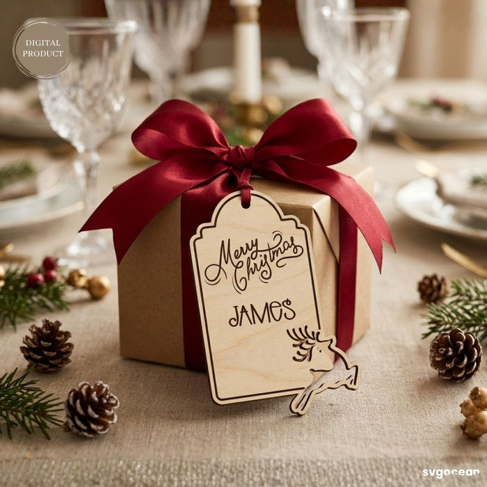 Christmas Gift Tag SVG Bundle - Svg Ocean