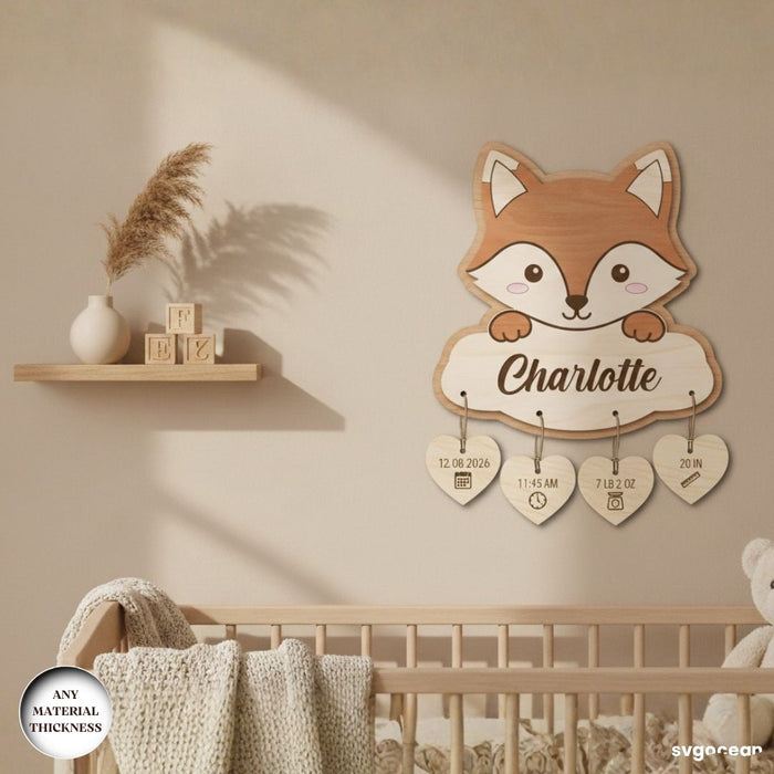 Baby Birth Stats Sign SVG Bundle - Svg Ocean