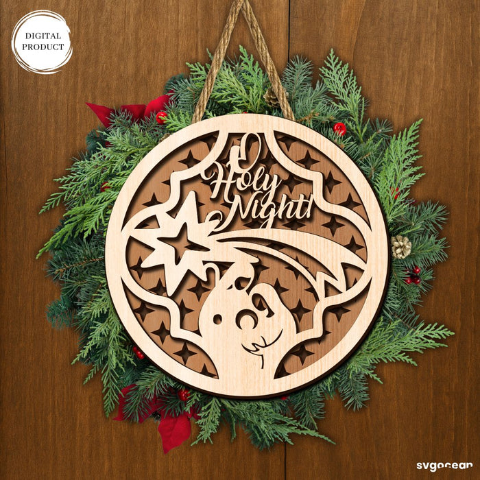 Nativity Scene Door Signs SVG Bundle - Svg Ocean