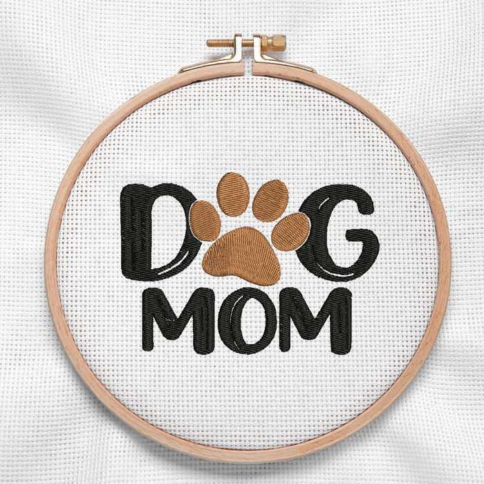 Dog Mom for Machine Embroidery - Svg Ocean