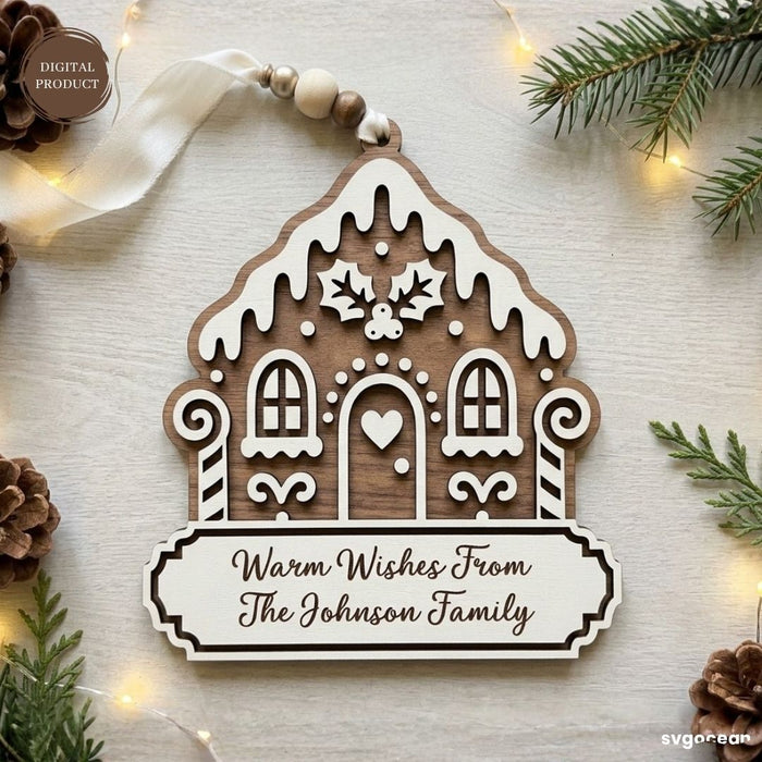 Gingerbread Houses Ornament SVG Bundle - Svg Ocean