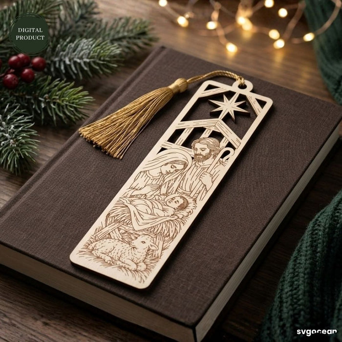 Wooden Jesus Bookmarks SVG Bundle - Svg Ocean