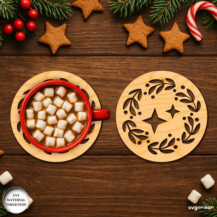 Nativity Coffee Coasters SVG Bundle - Svg Ocean