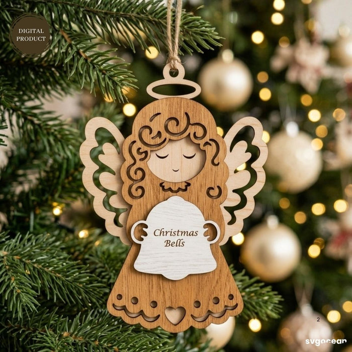Nativity Angel Ornaments SVG Bundle - Svg Ocean