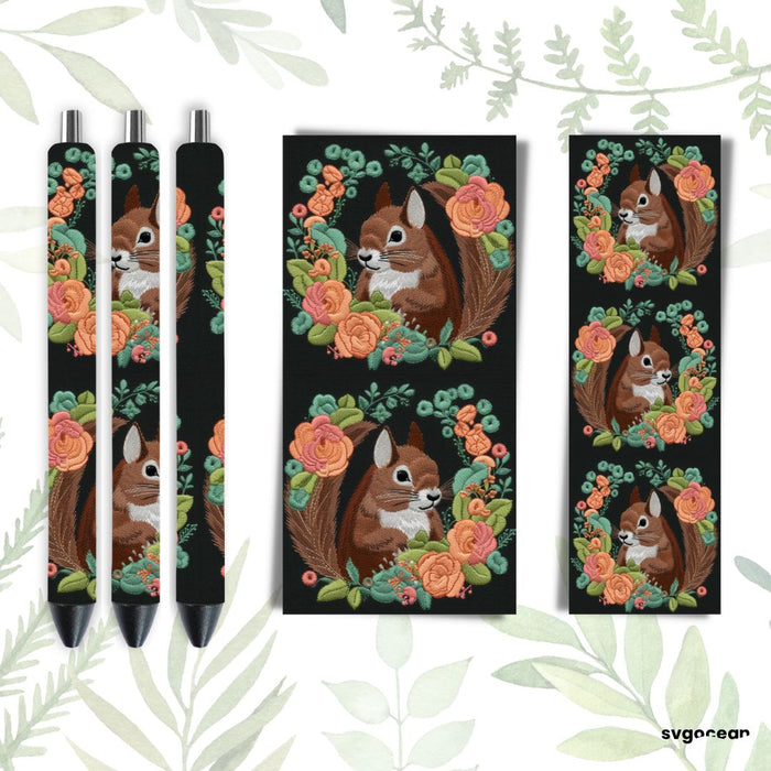 Embroidery Animals Pen Wraps Sublimation Bundle - svgocean