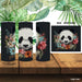 Embroidery Panda Tumbler Wrap Sublimation - svgocean