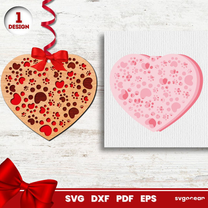Valentine’s Day Heart Gift Tags - SVG Ocean