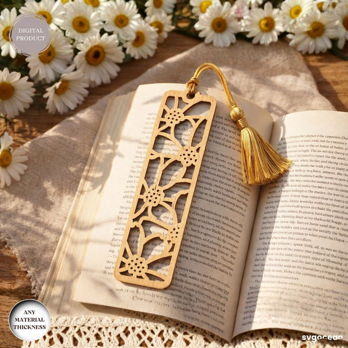 Floral Bookmarks Laser Cut Bundle - Svg Ocean