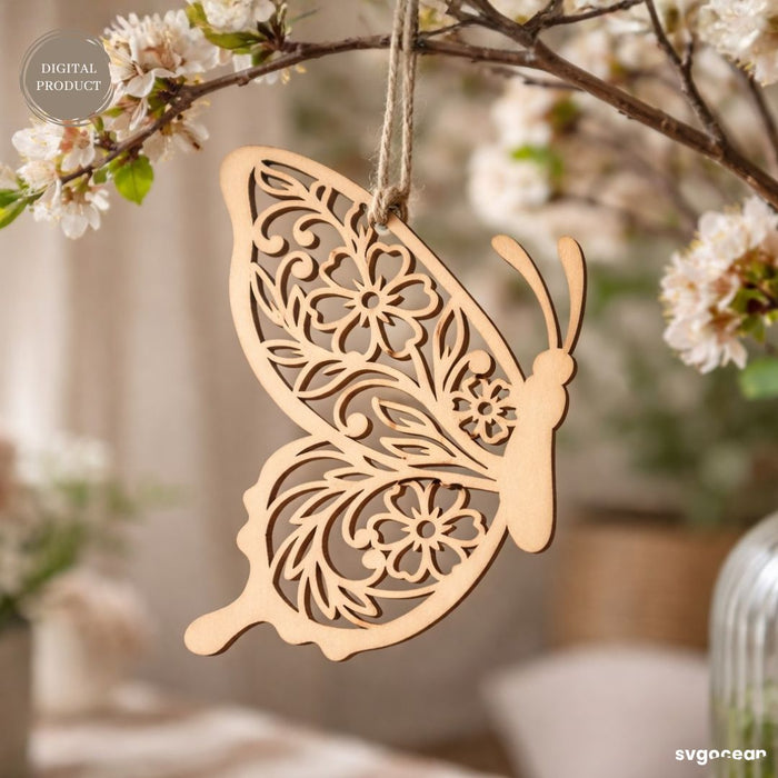 Spring Butterfly Ornaments SVG Bundle - Svg Ocean