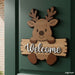 Reindeer Door Sign Laser Cut - Svg Ocean