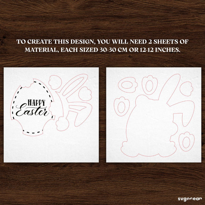 Easter Egg Door Hanger Laser Cut - Svg Ocean