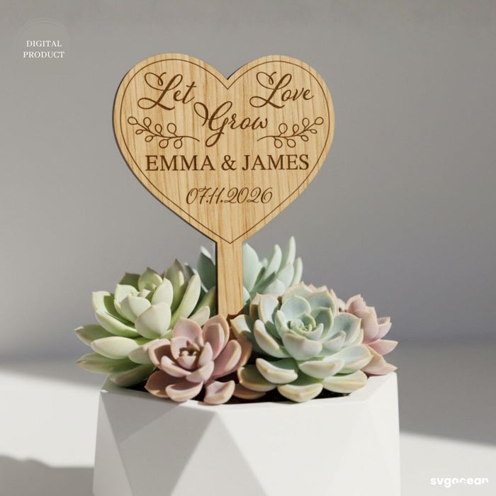 Wedding Plant Tags SVG Bundle