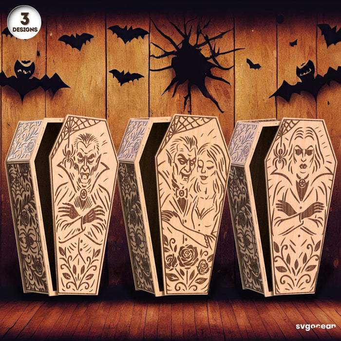 Vampire Coffin Candy Box Bundle - Svg Ocean
