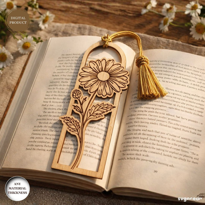 Flowers Bookmark Laser Cut Bundle - Svg Ocean