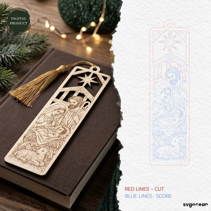 Wooden Jesus Bookmarks SVG Bundle - Svg Ocean