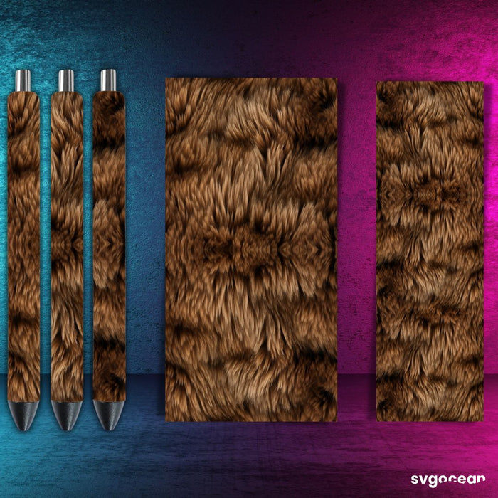 Fur Texture Pen Wrap Bundle - Svg Ocean