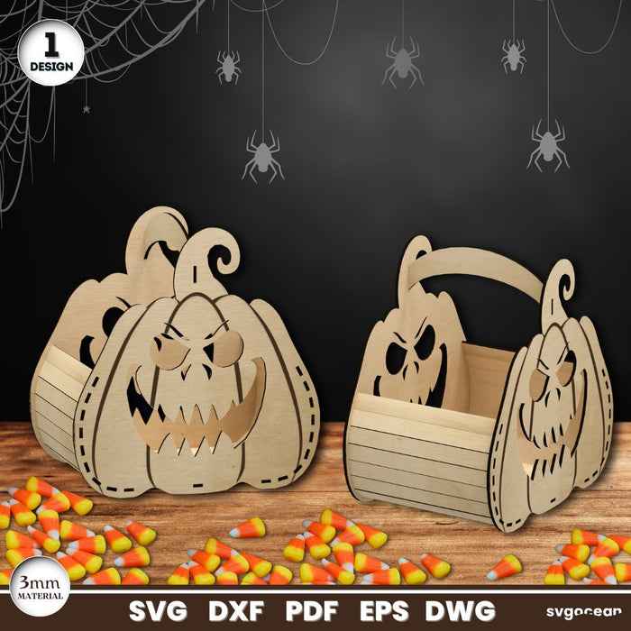 Halloween Baskets Laser Cut - Svg Ocean