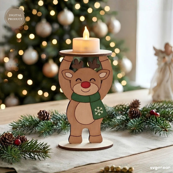 Christmas Character Candle Holders SVG Bundle - Svg Ocean