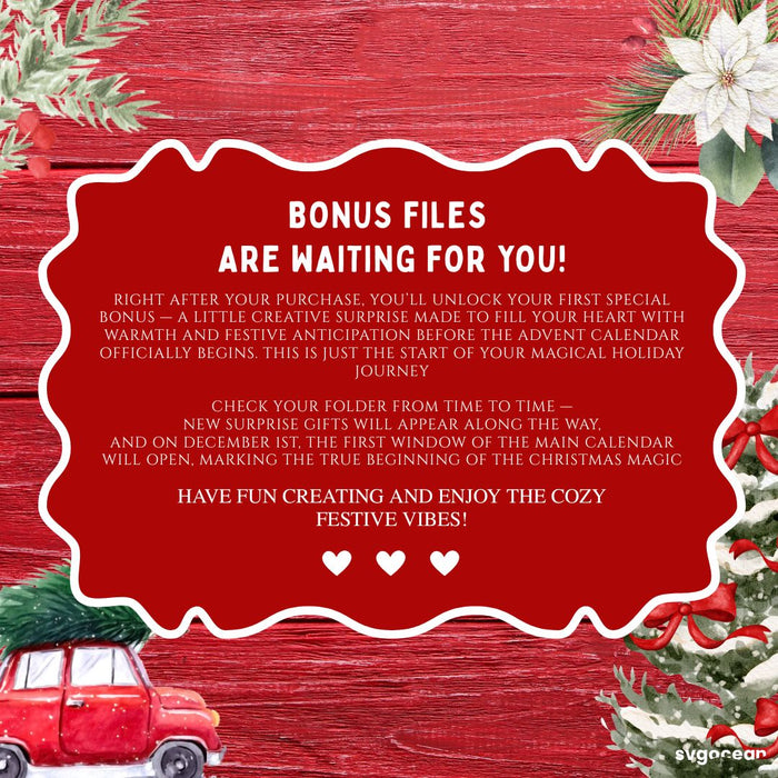 Laser Cut Advent Calendar – 24 Premium Files - Svg Ocean