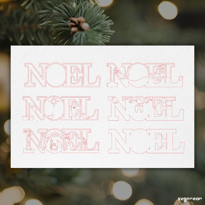 Multilayer Noel Nativity Scene Laser Cut - Svg Ocean
