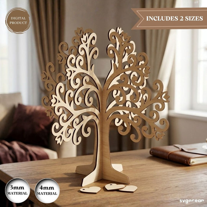 3D Family Tree Stand SVG Bundle - Svg Ocean