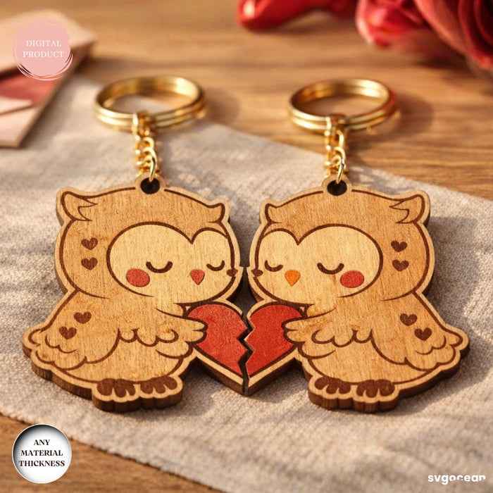 Animals Couple Keychain SVG Bundle - Svg Ocean