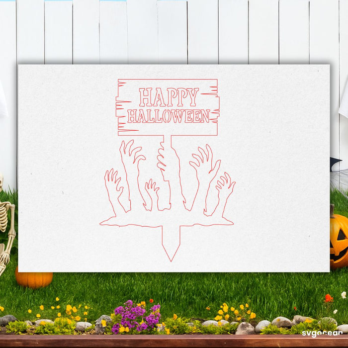 Halloween Garden Stakes Bundle - Svg Ocean