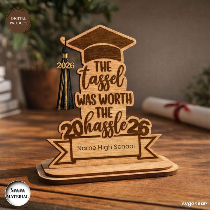 Graduation Tassel Holders Laser Cut - Svg Ocean