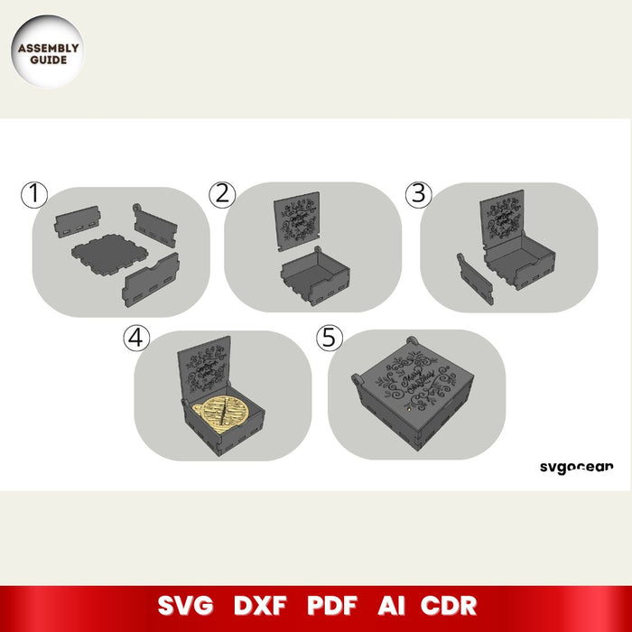 Nativity Laser Cutting Box - Svg Ocean