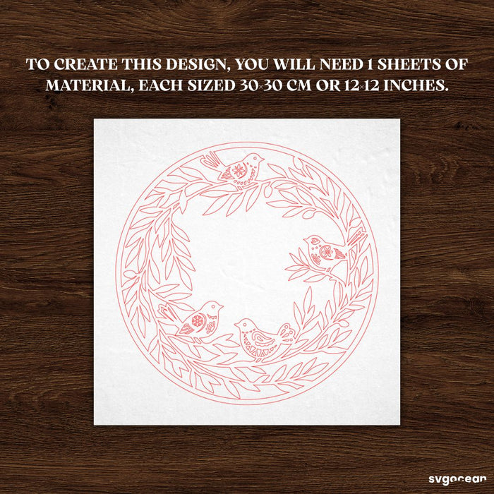 Floral Wreath Door Sign SVG Bundle - Svg Ocean