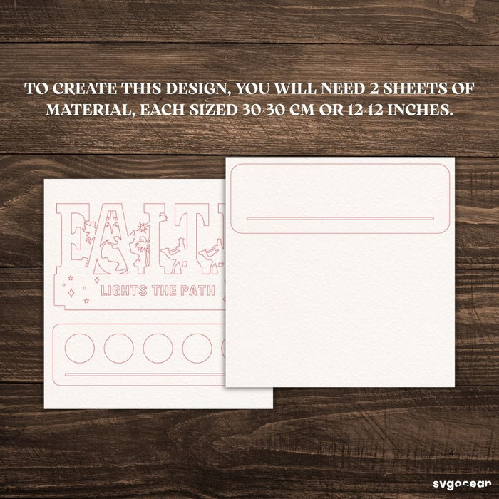 Nativity Candle Holder SVG Bundle - Svg Ocean