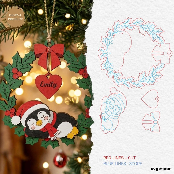Personalized Christmas Ornaments SVG Bundle - Svg Ocean