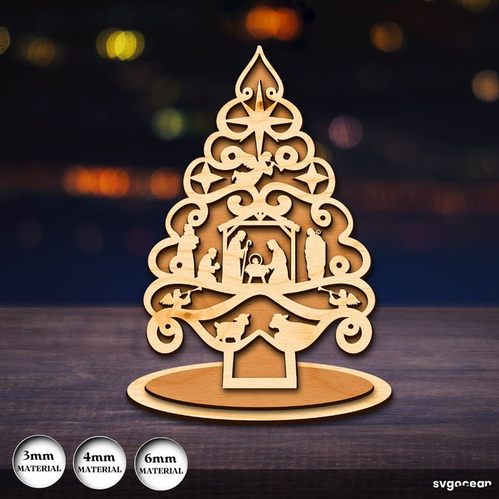 Christmas Tree Stands SVG Bundle - Svg Ocean