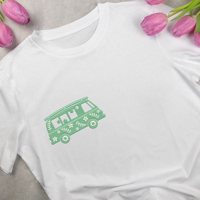 Hippie Bus for Machine Embroidery - Svg Ocean