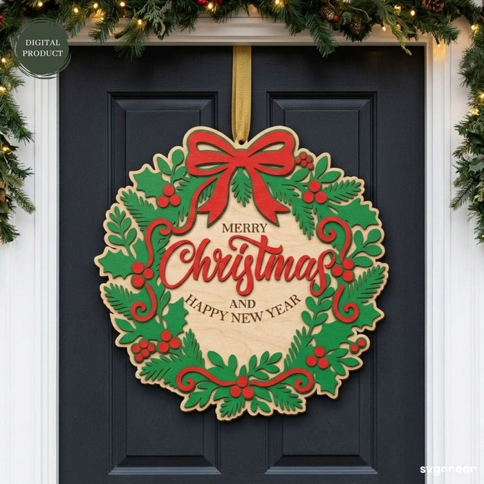 Christmas Door Sign Svg Bundle - Svg Ocean