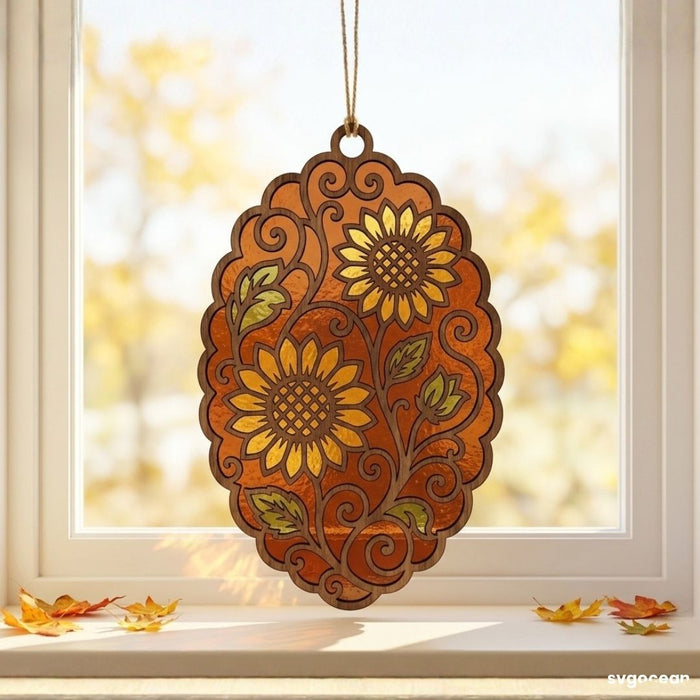 Fall Suncatcher Laser Cut Bundle - Svg Ocean