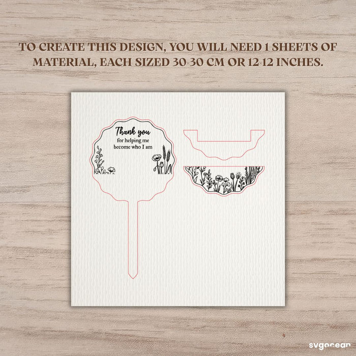 Teacher Gift Card Holder SVG Bundle