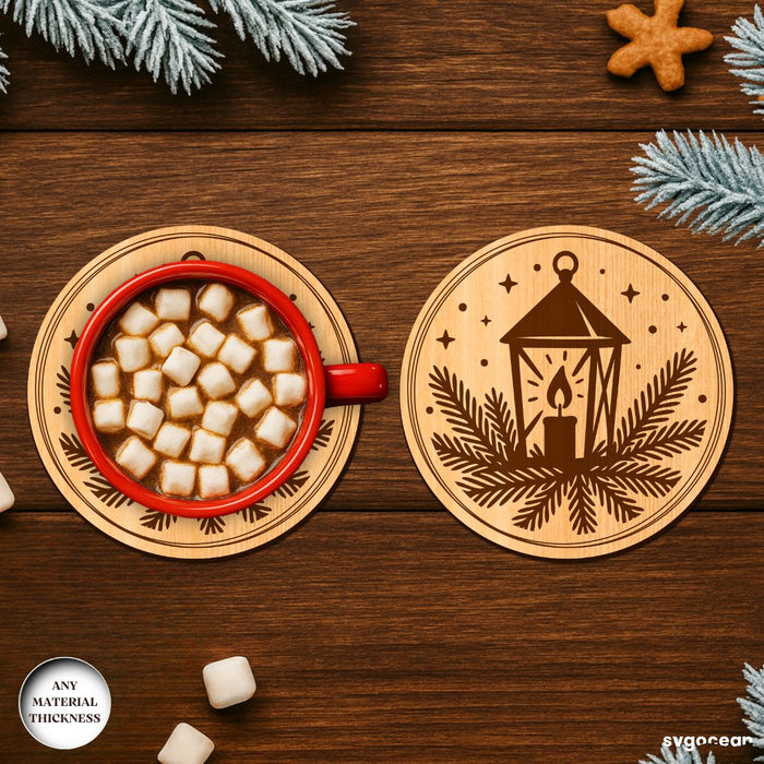 Winter Coffee Coasters SVG Bundle - Svg Ocean