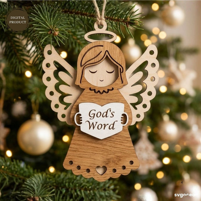 Nativity Angel Ornaments SVG Bundle - Svg Ocean