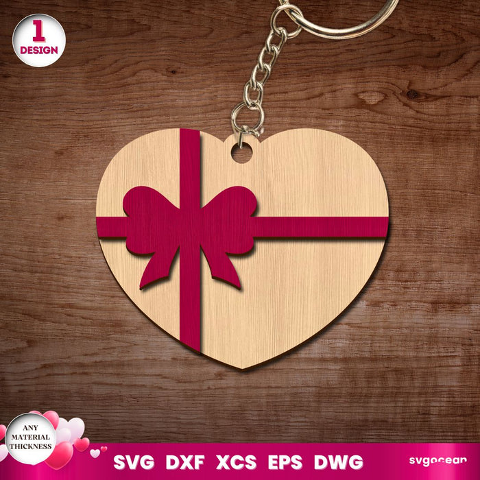 Valentine's Day Keychains Laser Cut - Svg Ocean