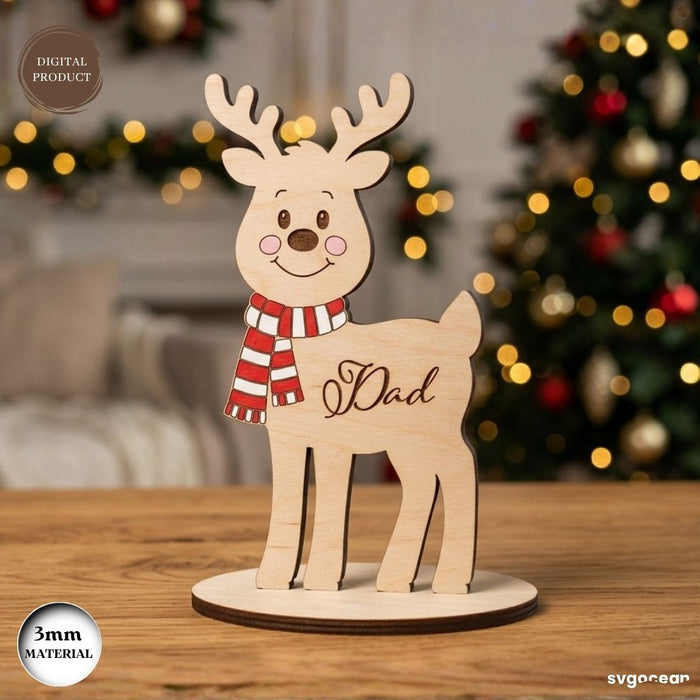Christmas Reindeer Family SVG Bundle - Svg Ocean