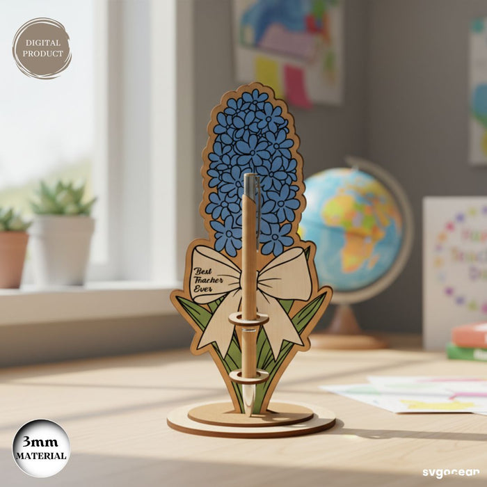 Flowers Pen Holder Laser Cut Bundle - Svg Ocean