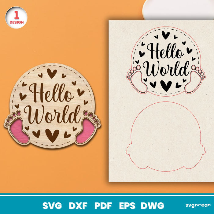 Baby Milestone Cards Laser Cut Bundle - Svg Ocean