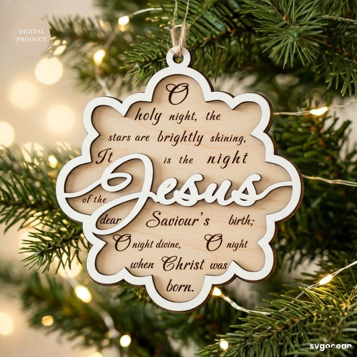 Nativity Snowflake Ornaments SVG Bundle
