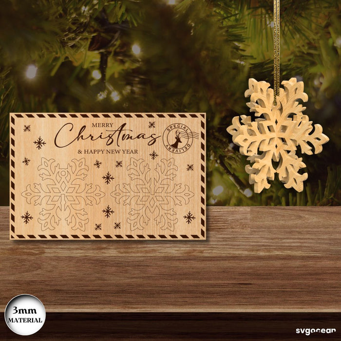 3D Christmas Cards Ornament SVG Bundle - Svg Ocean