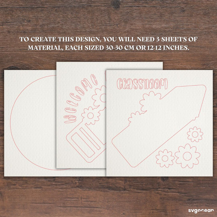 Personalized Teacher Door Sign Svg Bundle - Svg Ocean