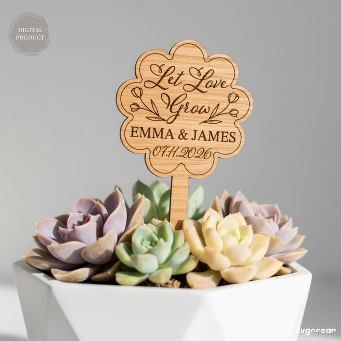 Wedding Plant Tags SVG Bundle - Svg Ocean