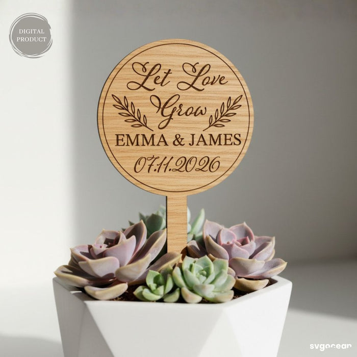 Wedding Plant Tags SVG Bundle - Svg Ocean