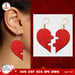 Valentine's Hearts Earrings Laser Cut - Svg Ocean