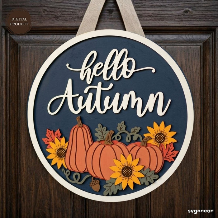 Fall Door Hanger Laser Cut Bundle - Svg Ocean